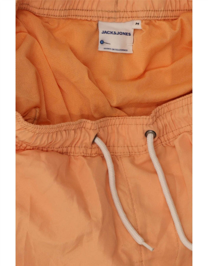 Pantaloncini da bagno grafici da uomo Jack & Jones in poliestere arancione medio