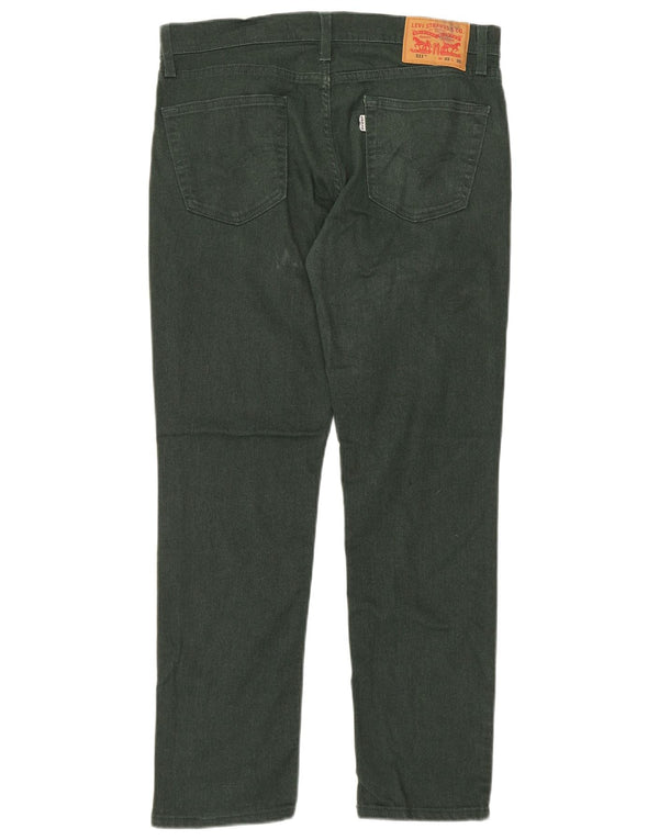 LEVI'S Jeans da uomo 511 slim W33 L30 cotone verde
