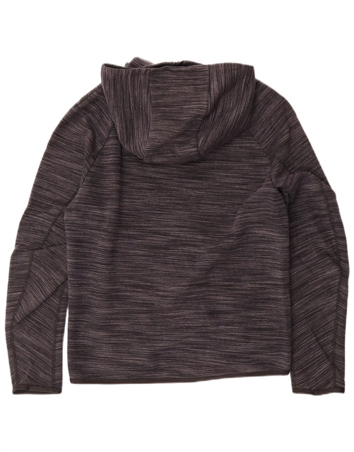 Felpa con cappuccio e zip Nike da uomo, piccola, in cotone grigio screziato