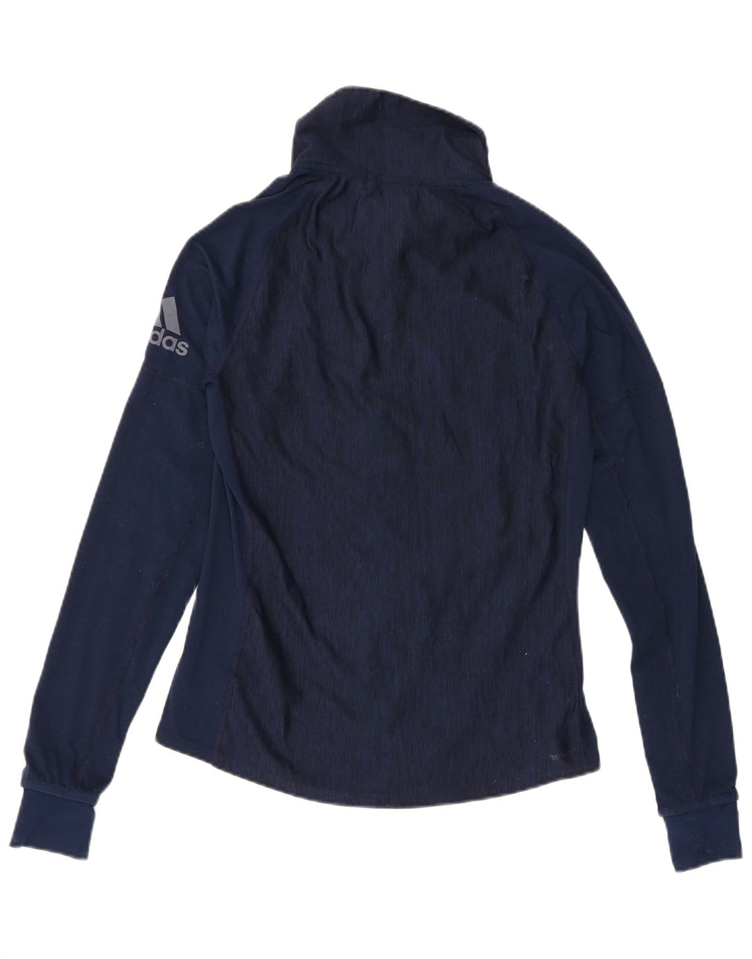 Top da tuta Adidas da donna con grafica pullover UK 8/10 Small Blu Navy