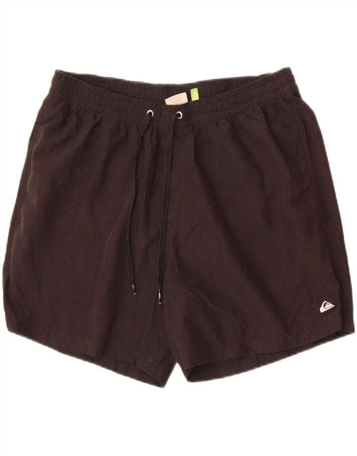 Pantaloncini da bagno da uomo Quiksilver grandi neri in poliestere