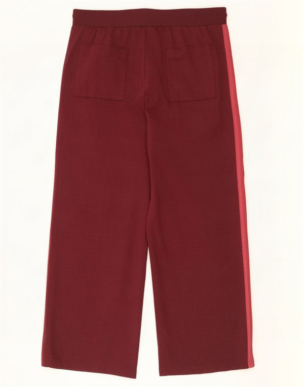 Pantaloni da tuta da donna Marks & Spencer UK 18 XL Borgogna color block