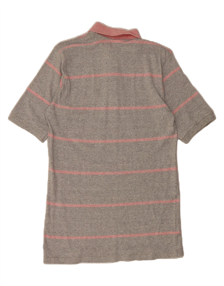 CHAMPION Mens Polo Shirt Large Grey Striped Cotton Vintage Champion and Second-Hand Champion from Messina Hembry 