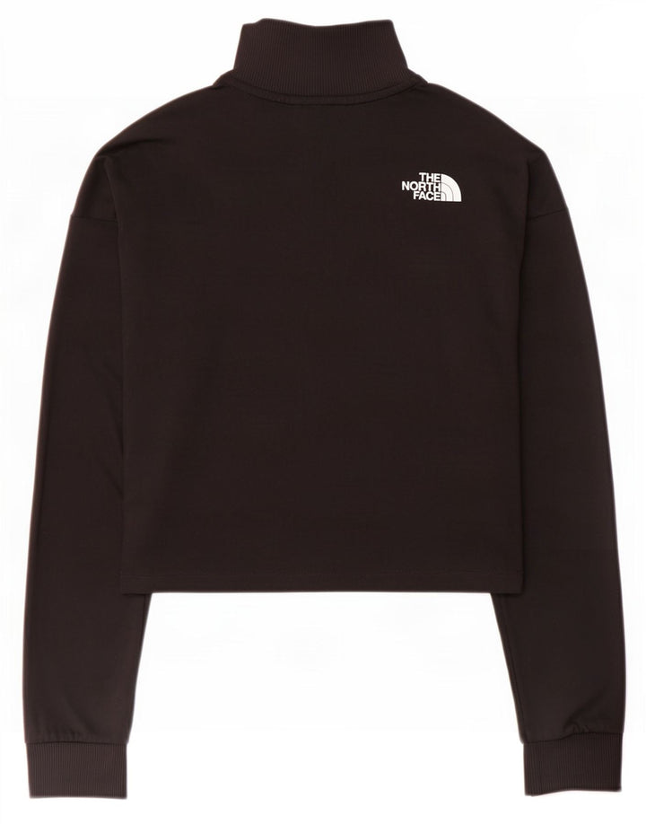 The North Face Donna Crop Graphic Pullover Tuta Top UK 10 Small Nera