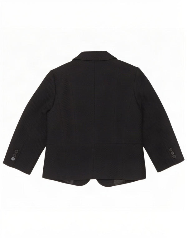 Giacca blazer da donna a 5 bottoni con maniche a 3/4 Marks & Spencer UK 16 grande nera
