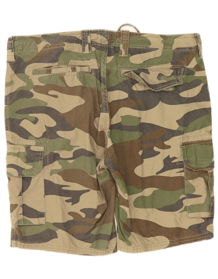 Pantaloncini cargo da uomo Pull & Bear EU 46 XL W36 mimetico kaki