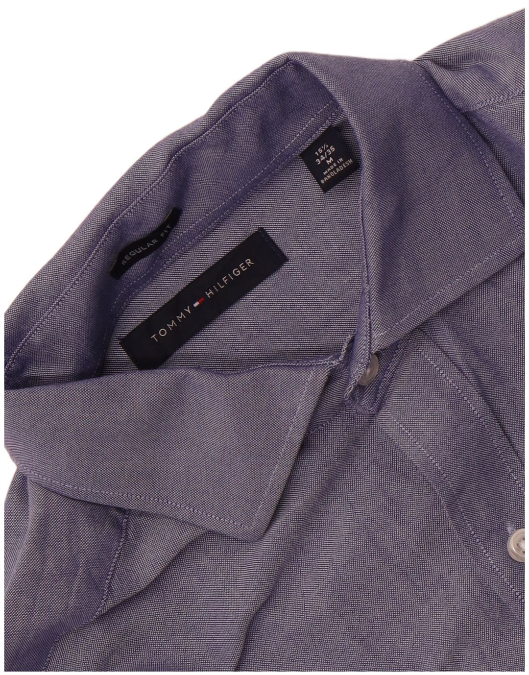 Camicia da uomo vestibilità regolare Tommy Hilfiger taglia 15 1/2 blu medio