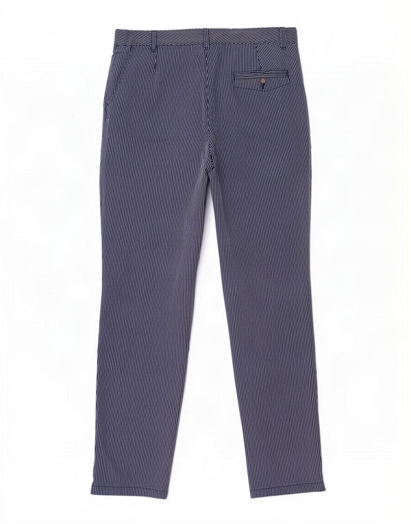 Pantaloni chino a vita alta da donna Marks & Spencer UK 16 Large W36 L31 Navy B