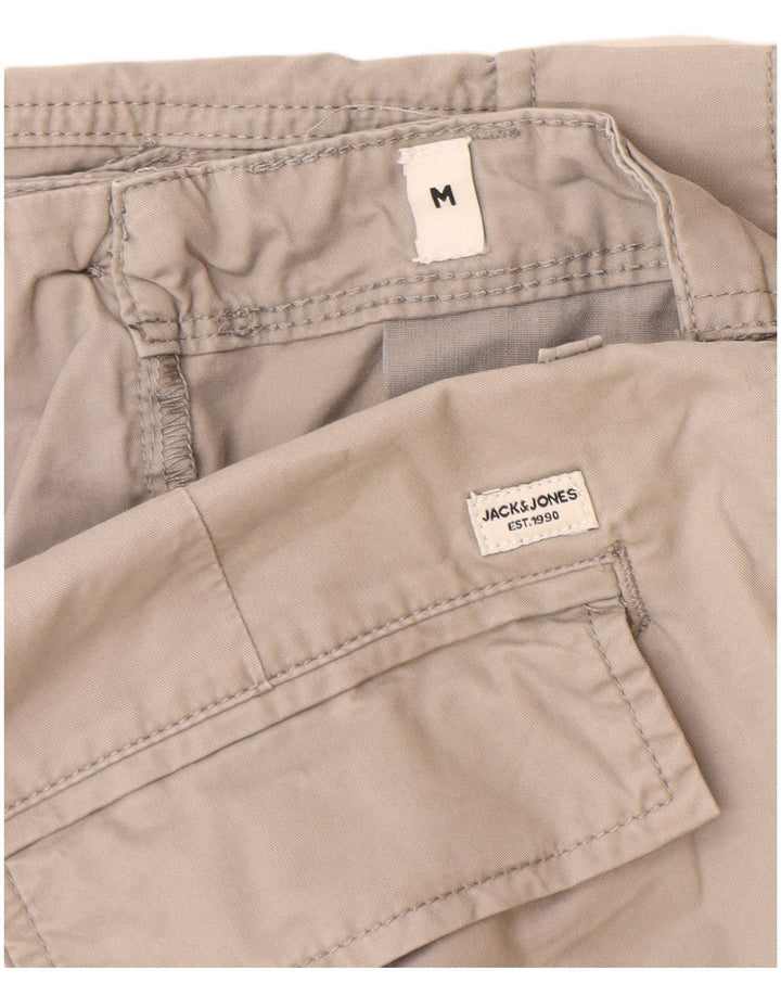 Pantaloncini cargo da uomo Jack & Jones medi W32 grigi