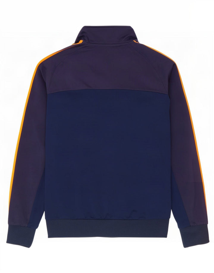 Giacca da ginnastica da uomo Adidas piccola in poliestere blu navy