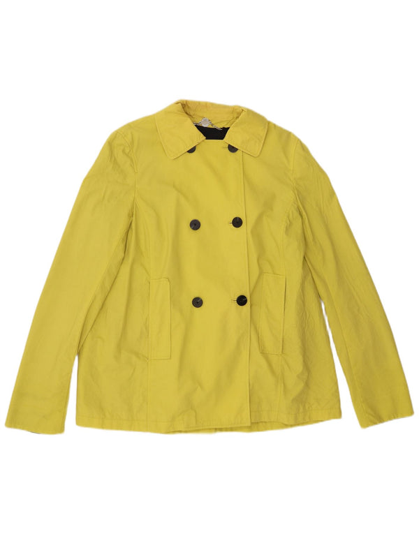 Cappotto da marinaio da donna Hobbs UK 12 cotone giallo medio
