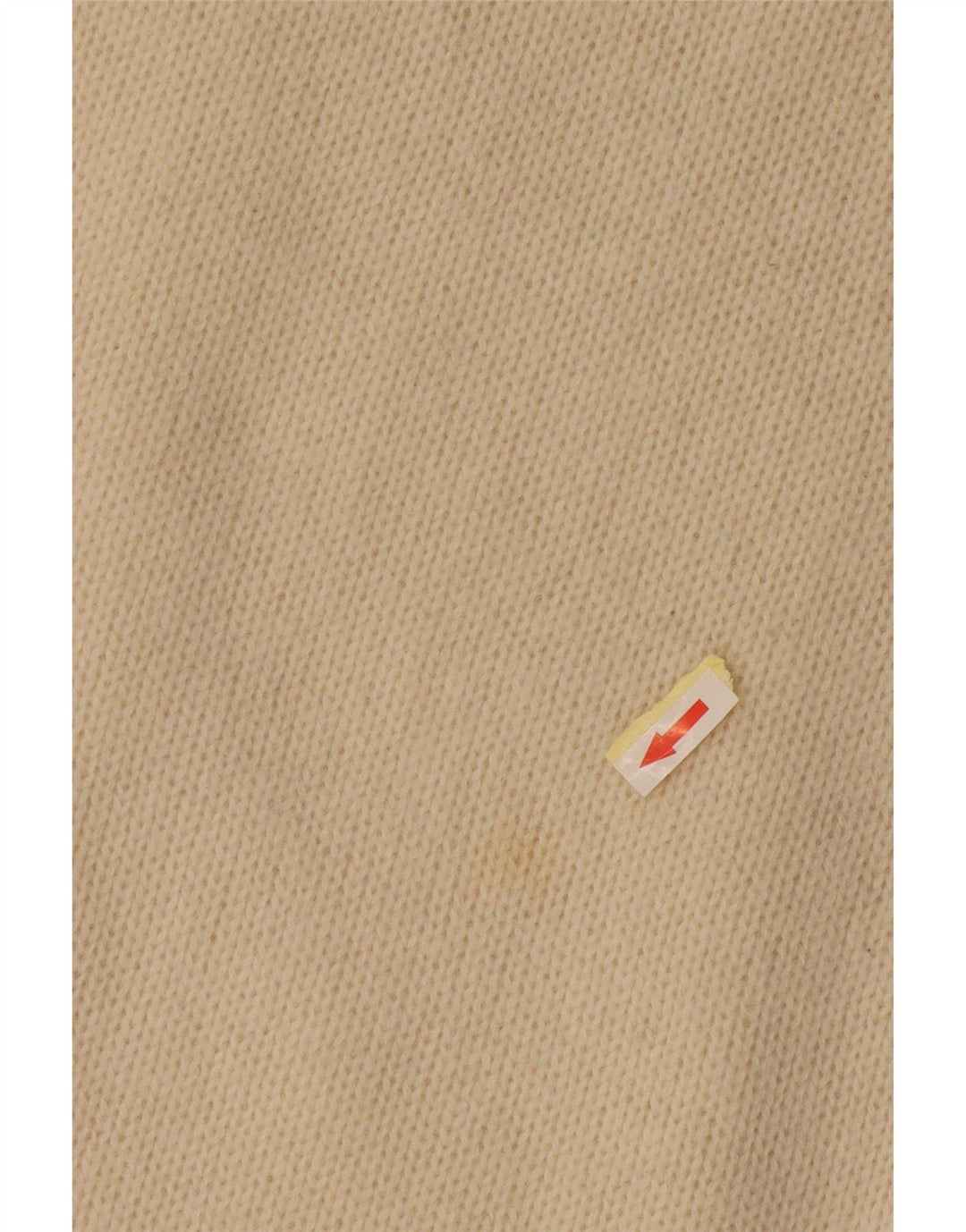 Maglione maglione con scollo a barca da donna Benetton UK 14 medio bianco sporco