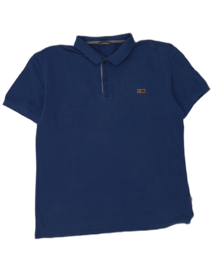 Polo da uomo Napapijri grande blu