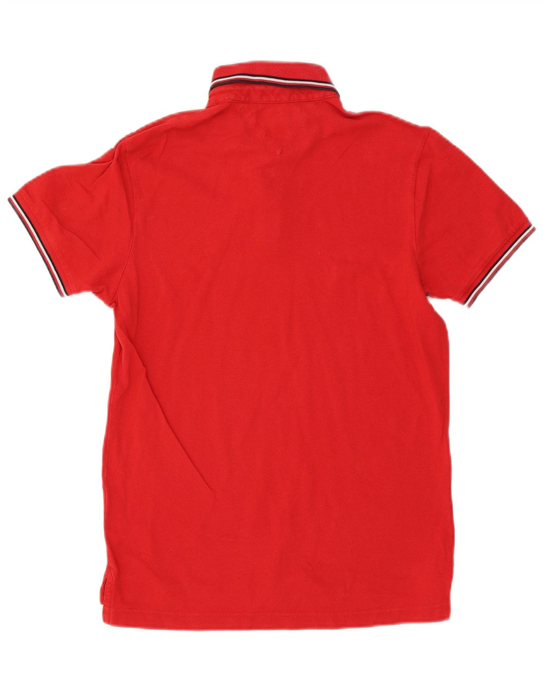 Polo slim fit da uomo Tommy Hilfiger rosso medio