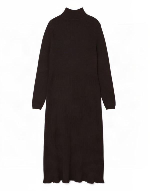 Abito maglione a maniche lunghe da donna Marks & Spencer UK 14 Large in viscosa nera