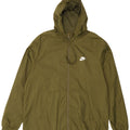 NIKE Giacca antipioggia da uomo con cappuccio UK 42 XL Nylon kaki