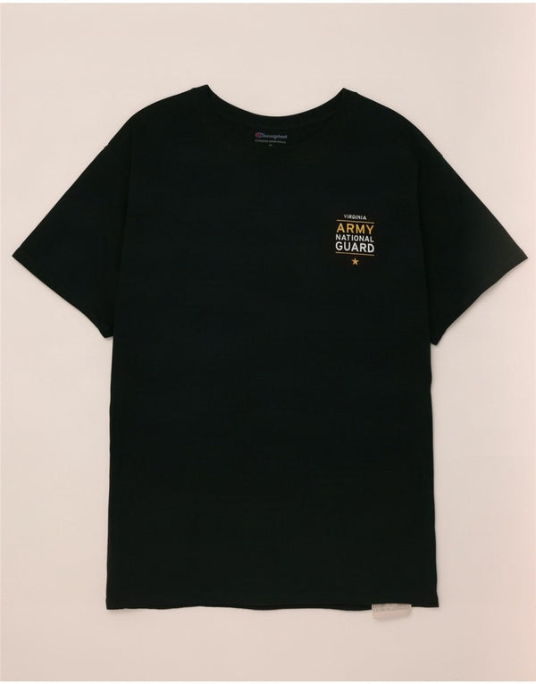 T-shirt grafica da uomo Champion Top in cotone verde medio