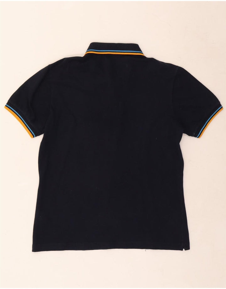 Polo da uomo Fred Perry in cotone a righe medie blu navy