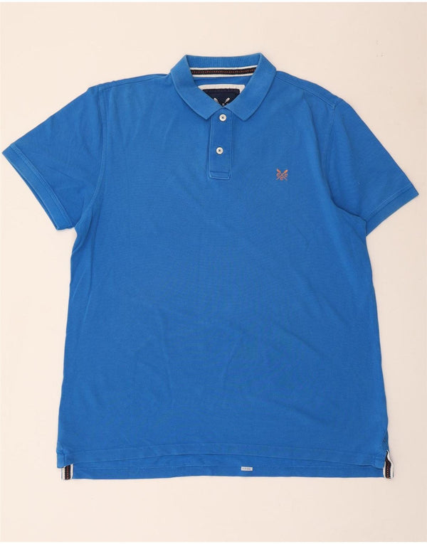 CREW CLOTHING Polo da uomo XL in cotone blu