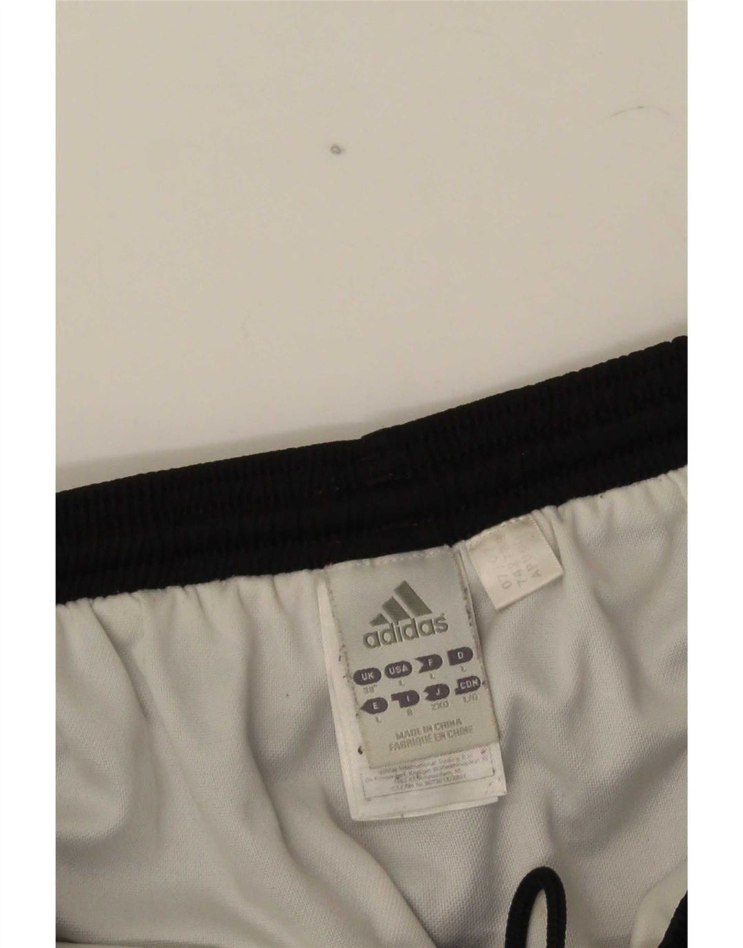 Pantaloncini sportivi Adidas Climalite da uomo di grandi dimensioni in poliestere a strisce nere