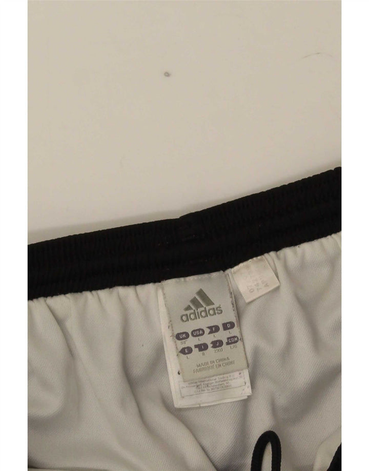 Pantaloncini sportivi Adidas Climalite da uomo di grandi dimensioni in poliestere a strisce nere