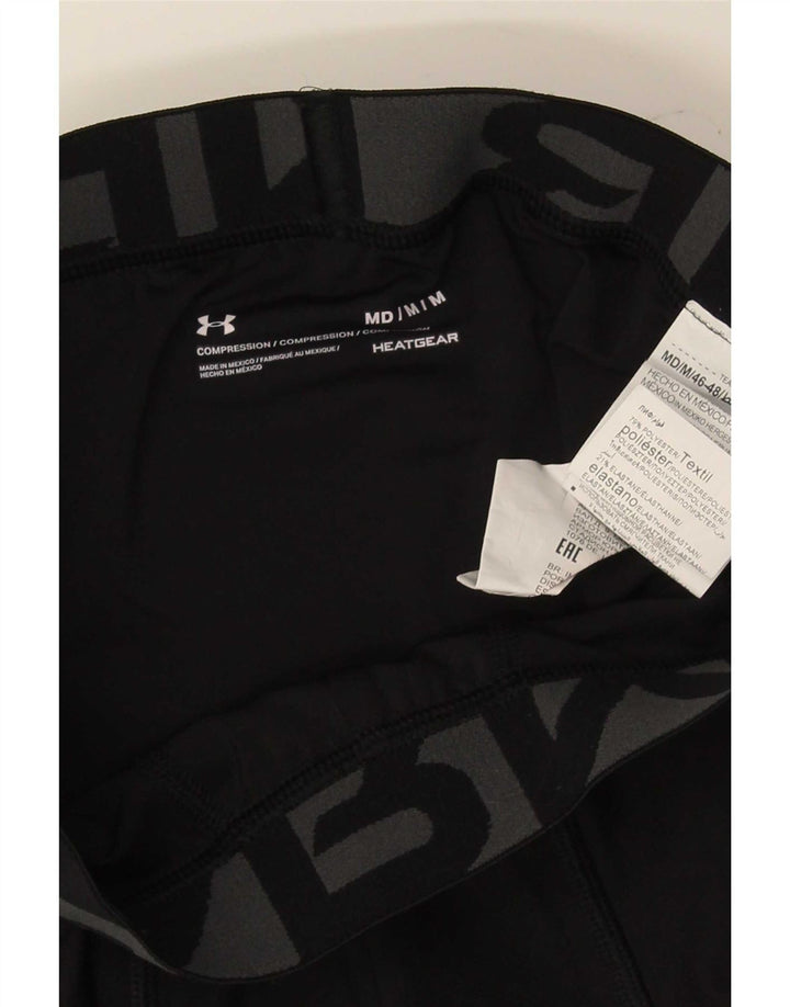 Leggings grafici da uomo Under Armour Heat Gear poliestere medio nero