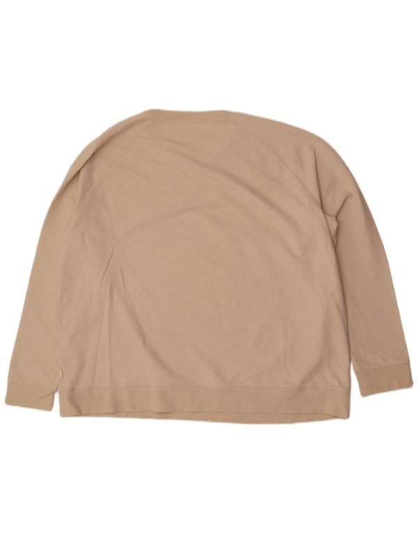 Felpa da donna Marks & Spencer UK 22 3XL Cotone beige
