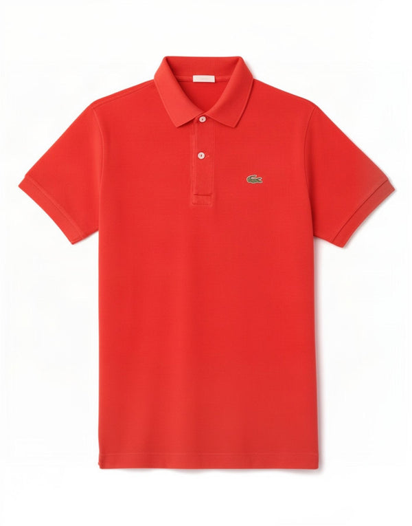 Polo da uomo Lacoste taglia 5 grande in cotone rosso