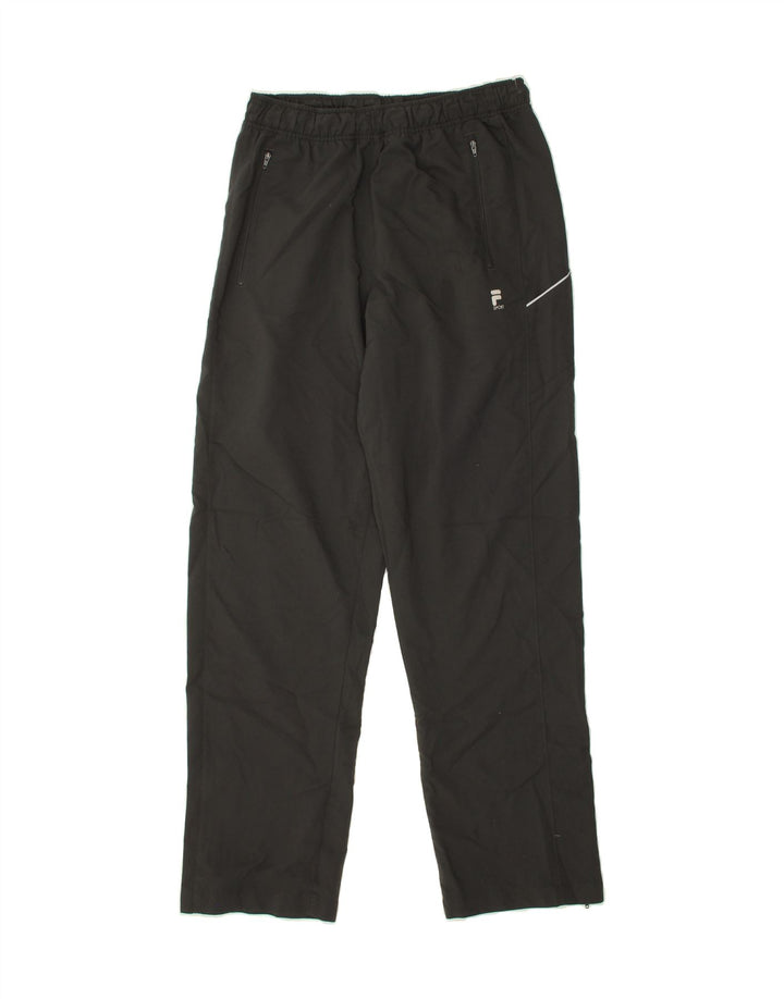 FILA Mens Tracksuit Trousers Small  Black Polyester Vintage Fila and Second-Hand Fila from Messina Hembry 