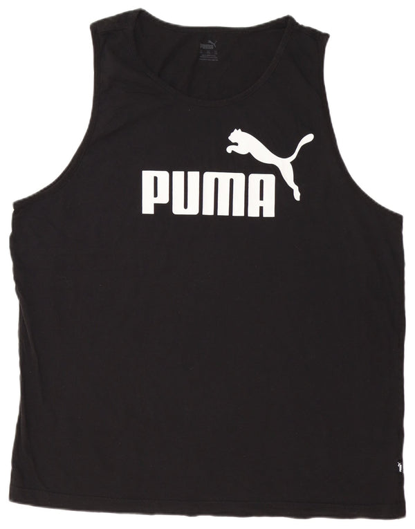 Canotta grafica da uomo PUMA 2XL cotone nero
