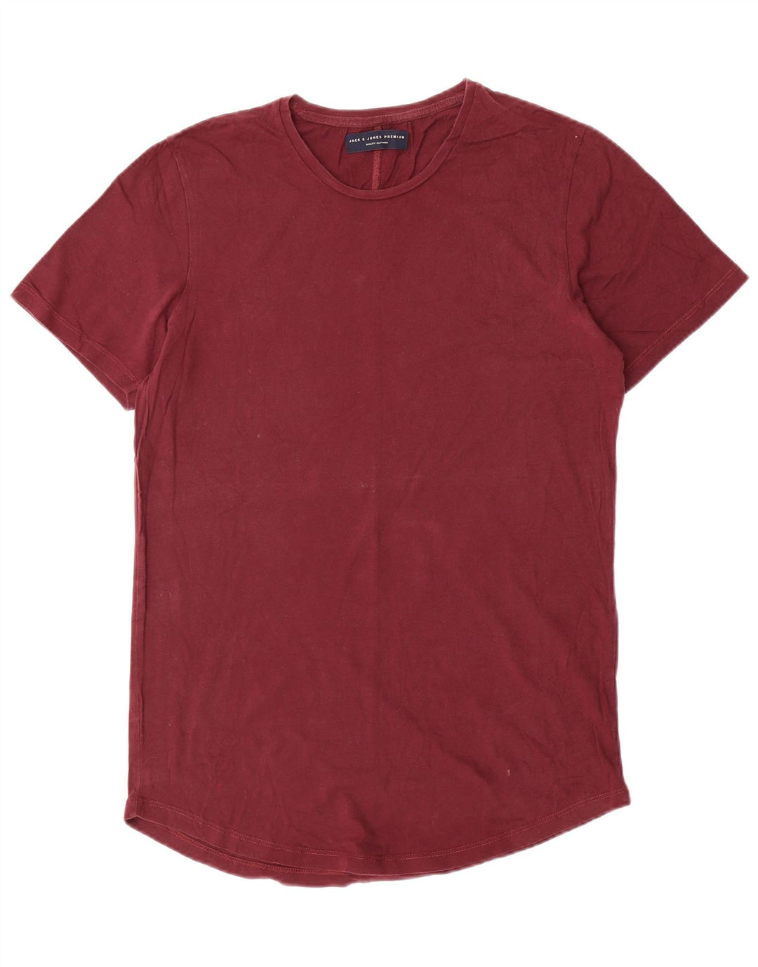 T-shirt da uomo Jack & Jones Top in cotone bordeaux medio