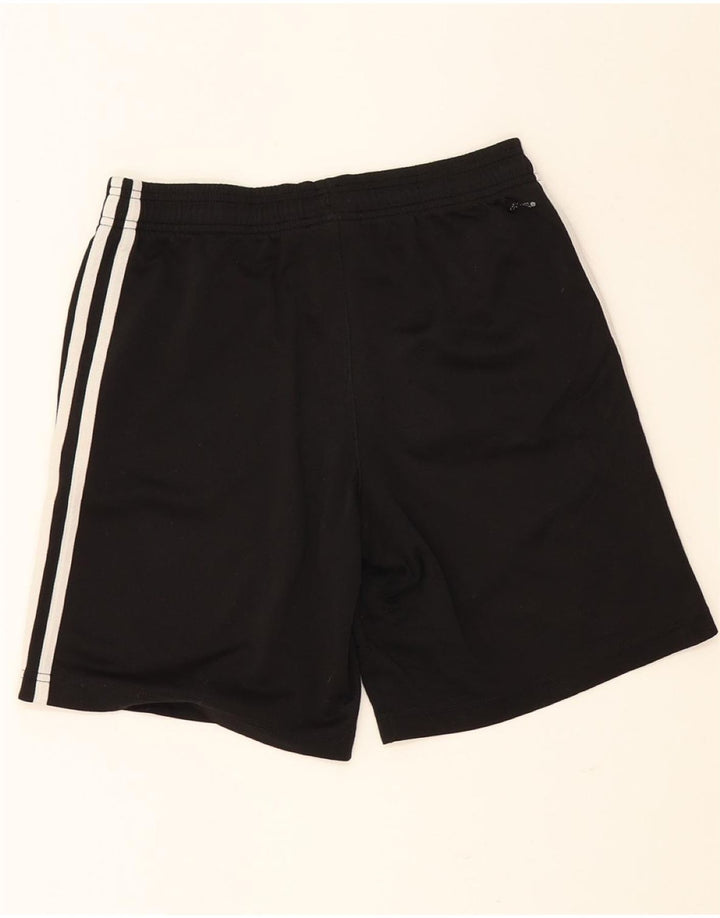 ADIDAS Boys Climalite Sport Shorts 10-11 Years Medium Black Polyester Vintage Adidas and Second-Hand Adidas from Messina Hembry 