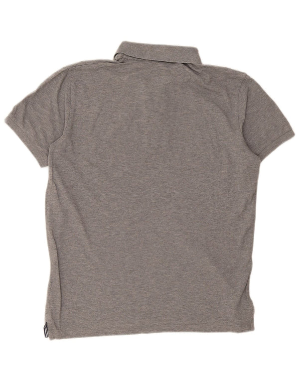 Gant Mens Polo Shirt Medium Grey Cotton