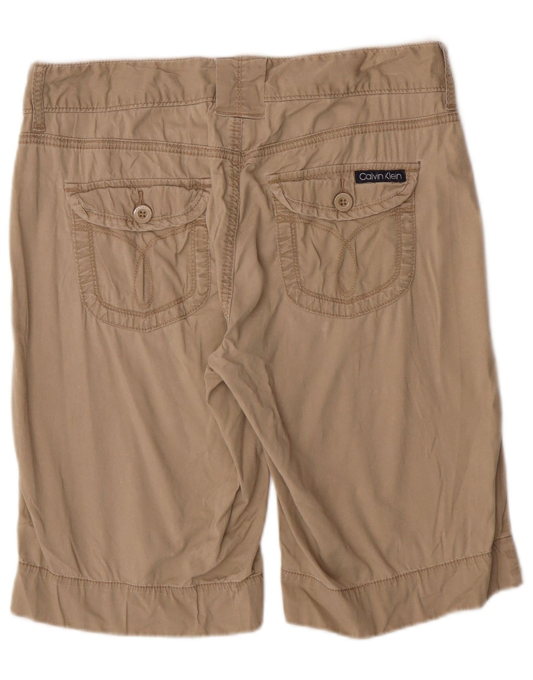 Pantaloncini casual da donna Calvin Klein Jeans US 8 medi W30 Beige classici