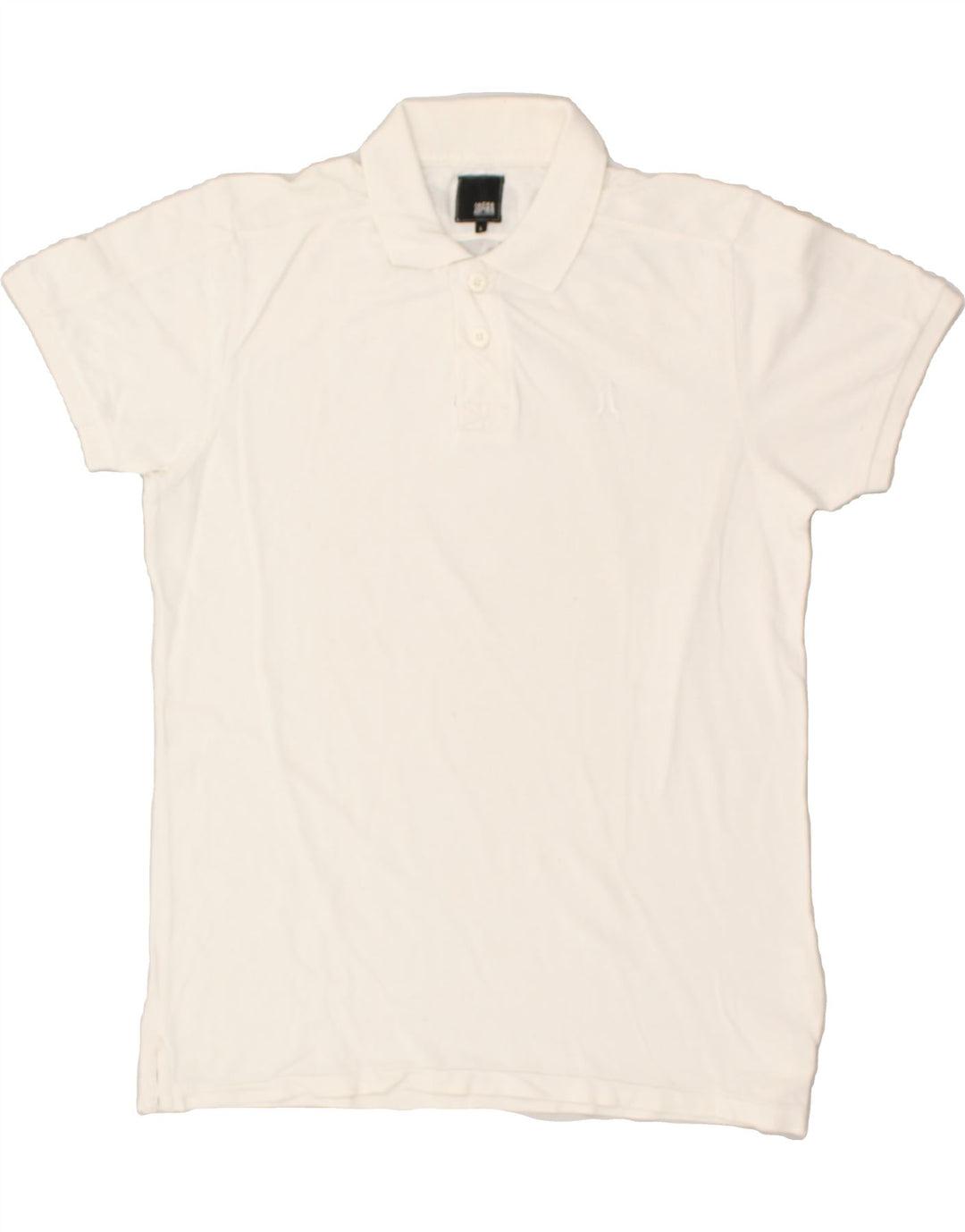 JACK & JONES Mens Graphic Polo Shirt Large White Cotton | Vintage Jack & Jones | Thrift | Second-Hand Jack & Jones | Used Clothing | Messina Hembry 
