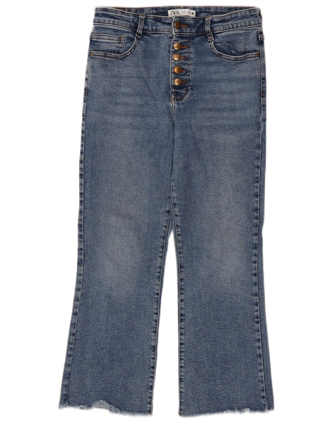 Jeans Bootcut da donna Zara EU 38 Small W28 L25 Cotone blu