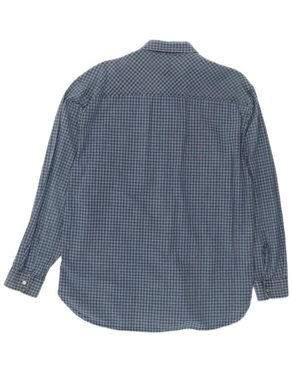 Casucci Camicia da uomo XL Cotone a quadri blu
