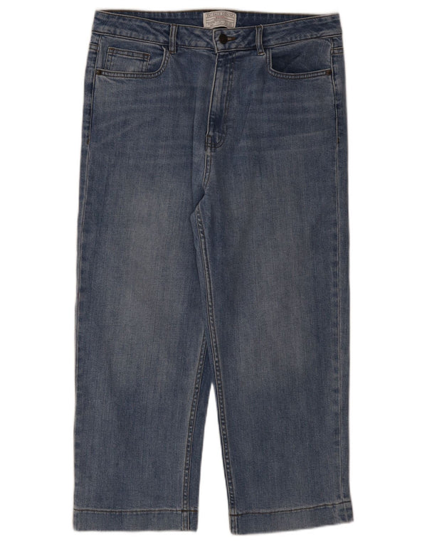 Jeans corti da donna Fat Face UK 12 medio W32 L23 cotone blu