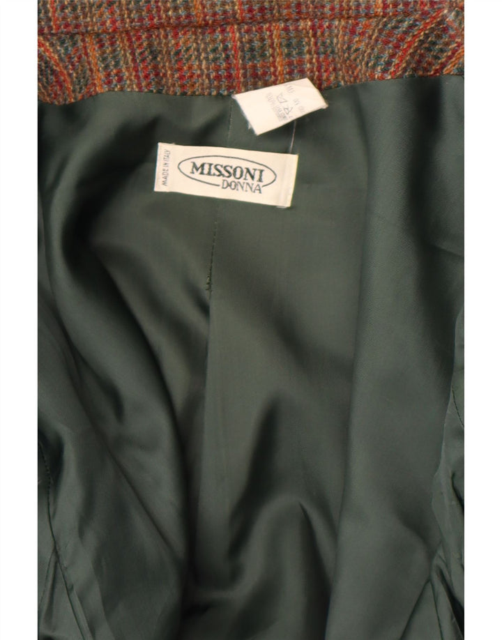 Giacca blazer da donna Missoni UK 12 classica a righe multicolore media