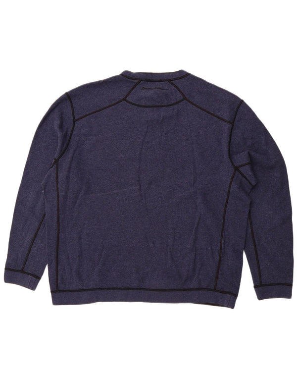 Felpa da uomo Tommy Bahama maglione 2XL blu navy
