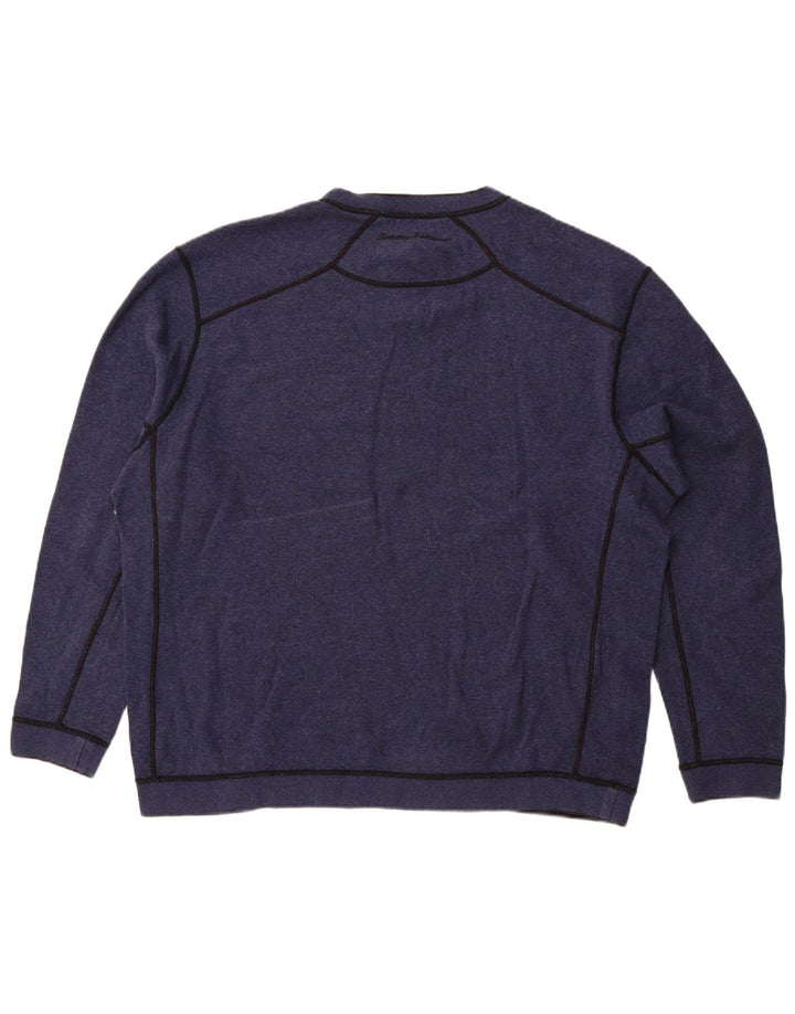 Felpa da uomo Tommy Bahama maglione 2XL blu navy