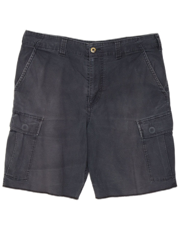 Pantaloncini cargo Nike da uomo medi W32 in cotone grigio a quadri