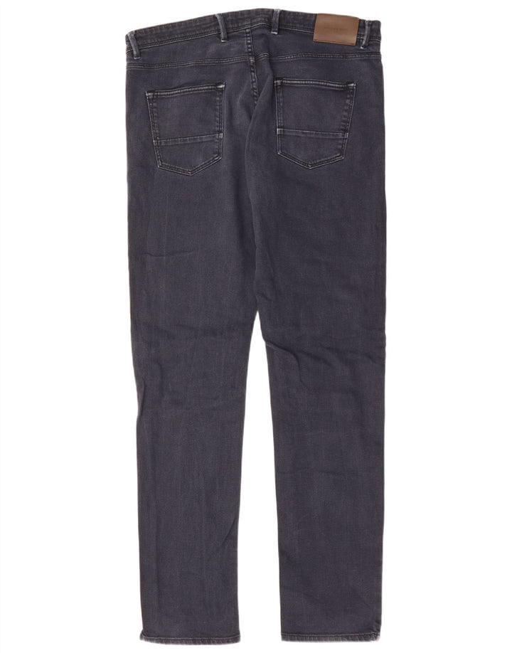 MASSIMO DUTTI Mens Slim Jeans EU 44 Large W34 L32 Navy Blue Cotton