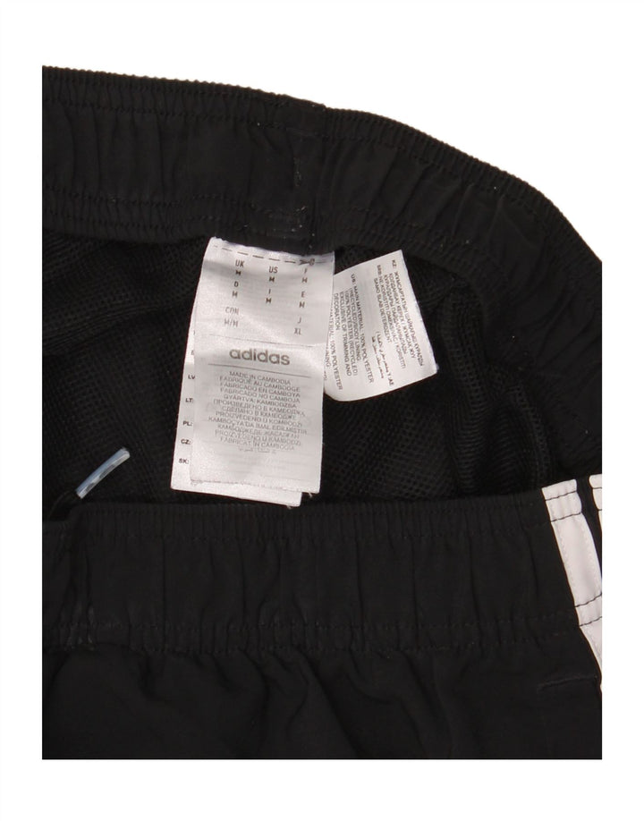 Pantaloncini sportivi da uomo Adidas medi neri in poliestere
