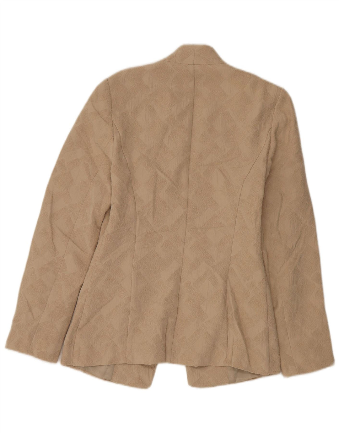 Giacca blazer aperta da donna Marks & Spencer UK 8 Small Beige geometrica