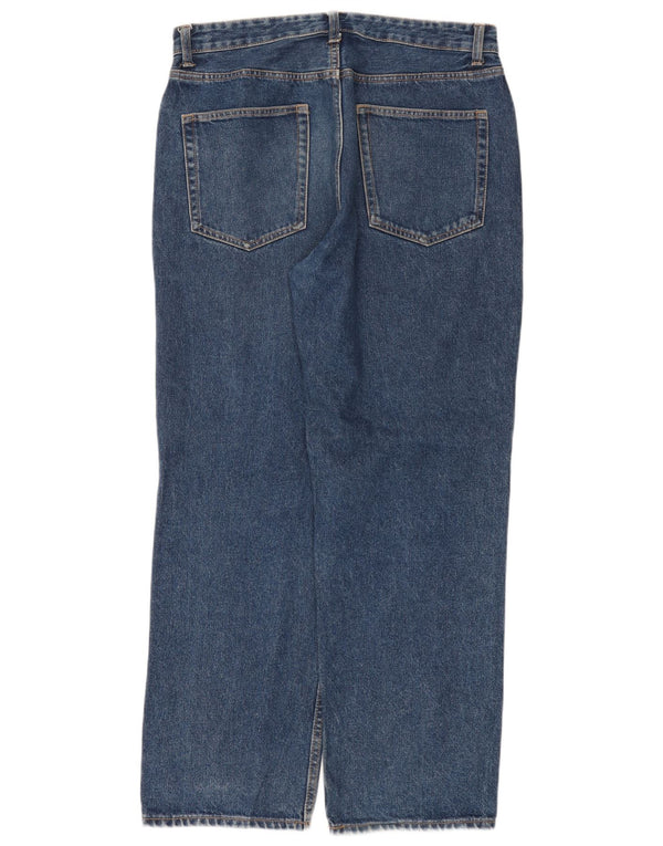 Jeans dritti da uomo Zara EU 42 Large W32 L30 Blu