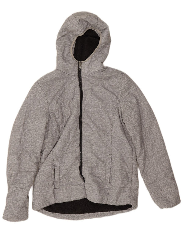 Giacca Sherpa con cappuccio da donna New Balance UK 14 Grigio medio a spina di pesce
