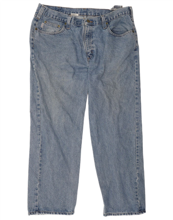 Jeans dritti da uomo Carhartt W40 L30 cotone blu