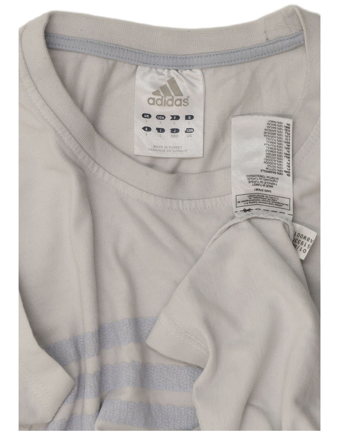 Maglietta Adidas da uomo Top Large in cotone blu