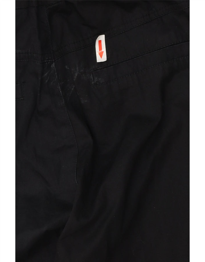 Pantaloni cargo da jogging da donna Zara piccoli W26 L27 cotone nero